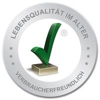 Qualitätszeichen Grüner Haken für Seniorenheime